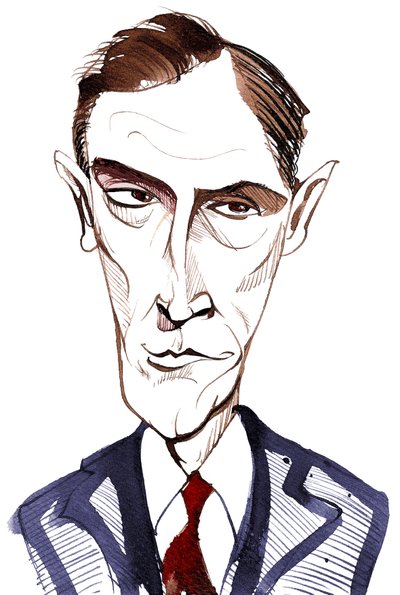 Rob Brydon, Welsh comedy actor, presenter, television host, and impressionist; caricature by Neale Osborne
